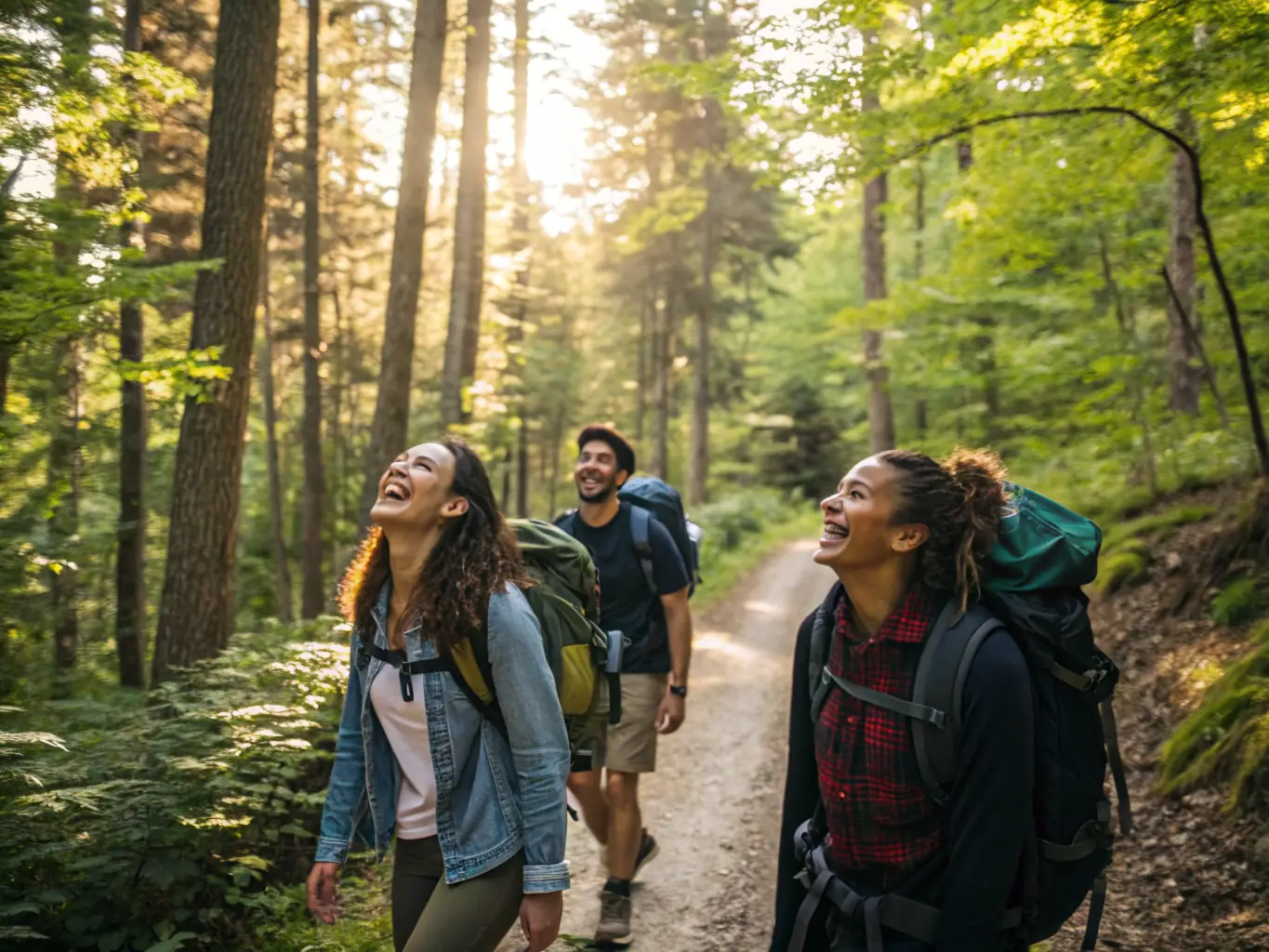 A photograph capturing a group of TEAM DES GRANGES members on an outdoor adventure, highlighting the organization's commitment to outdoor activities and exploration.